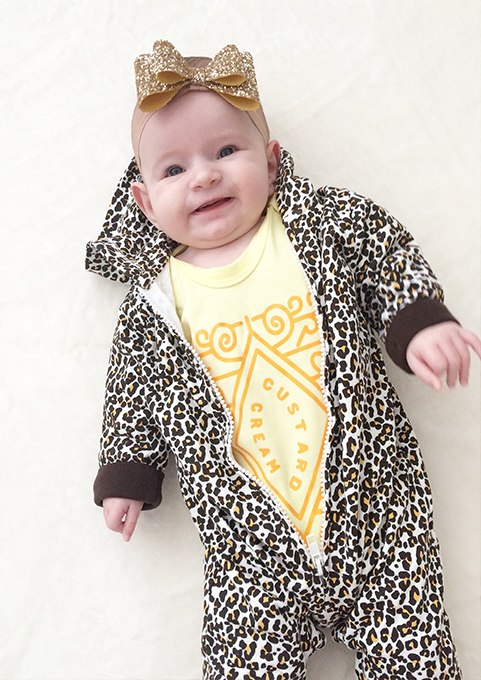 leopard print newborn outfit