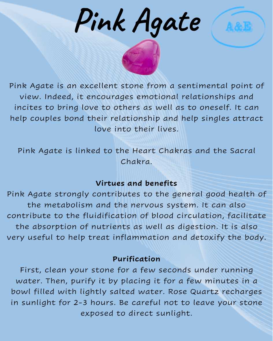pink agate crystal meaning