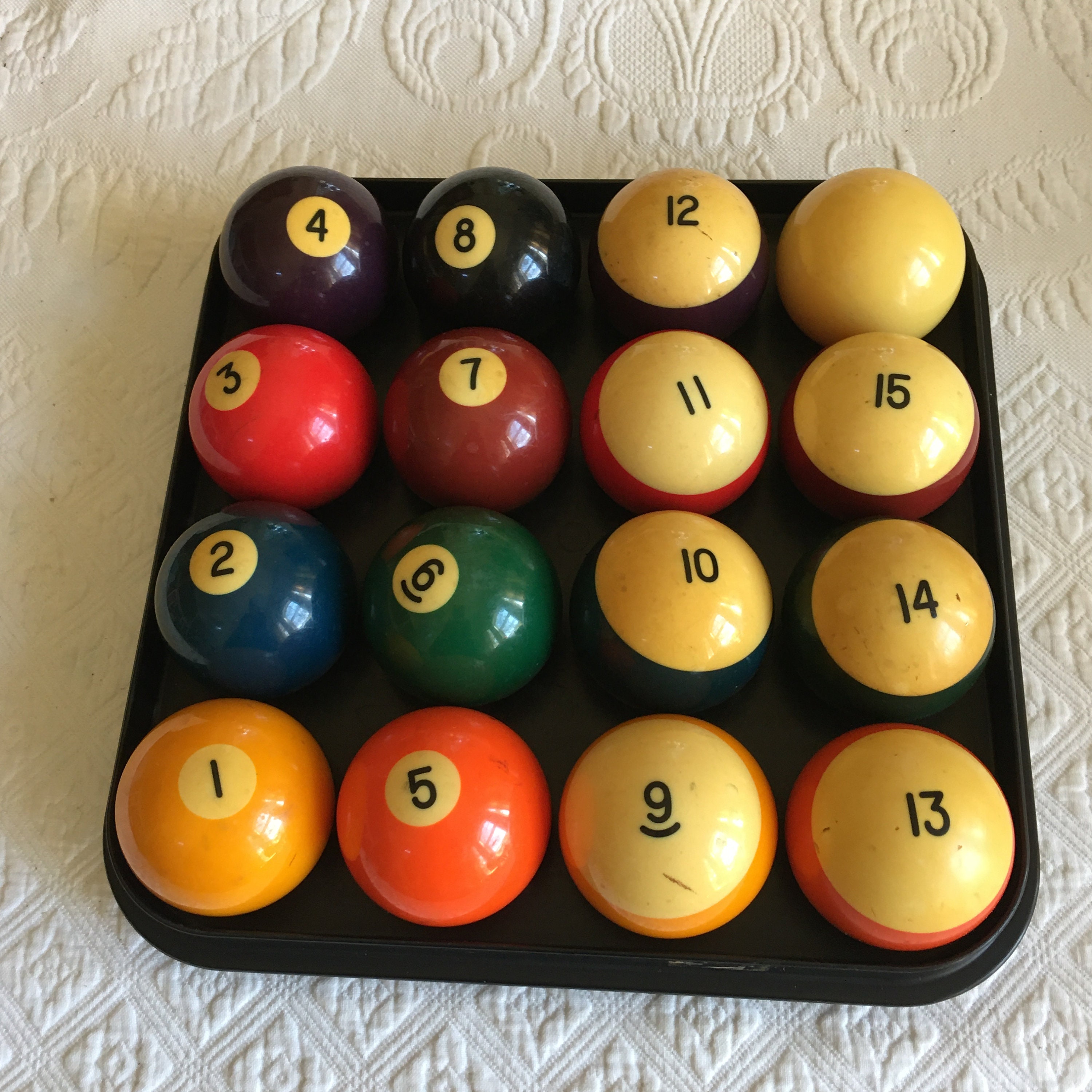 antique pool balls