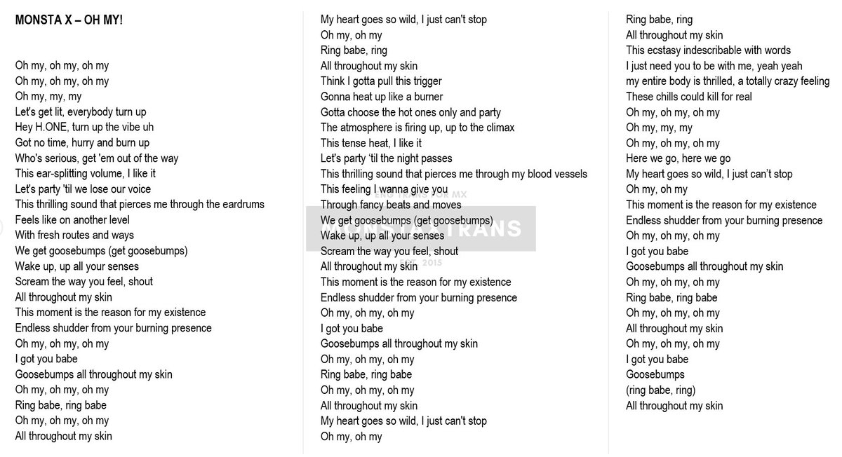 monsta lyrics english