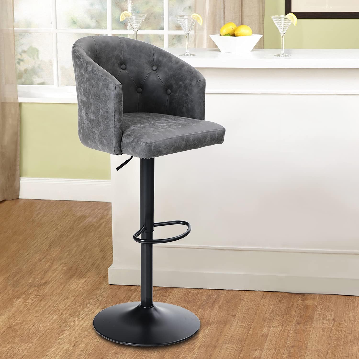 adjustable counter stool with back