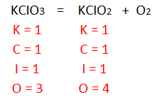 balance kclo3 kcl o2