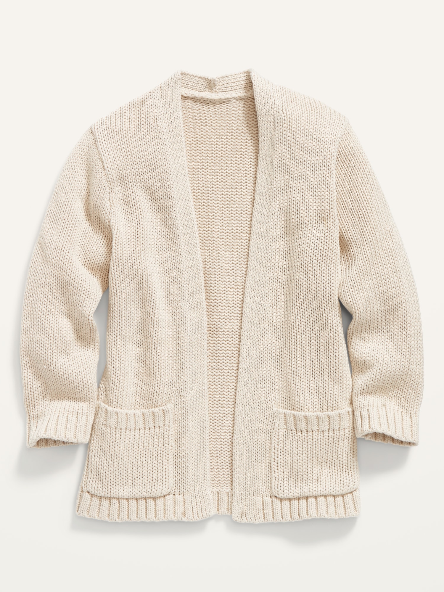 girls open front cardigan