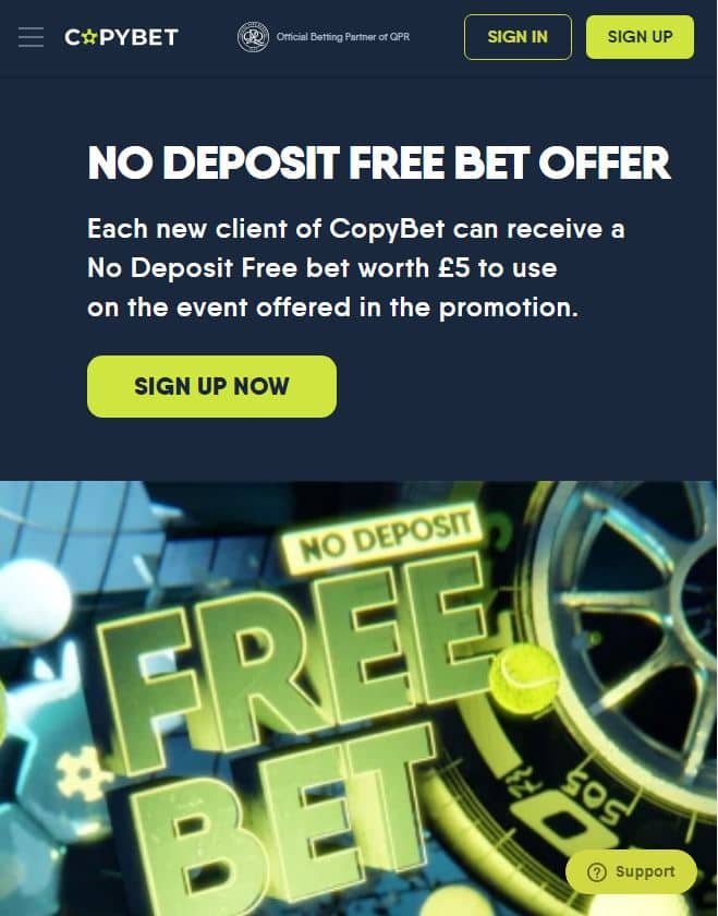 free bet no deposit uk