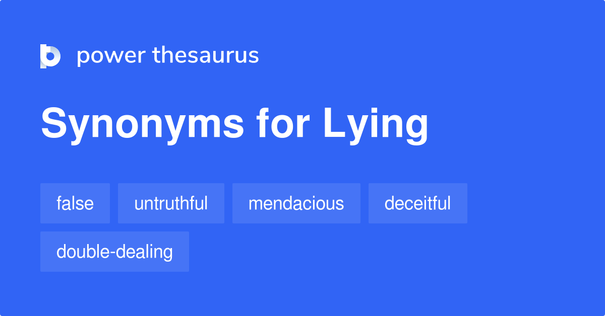 lying synonym