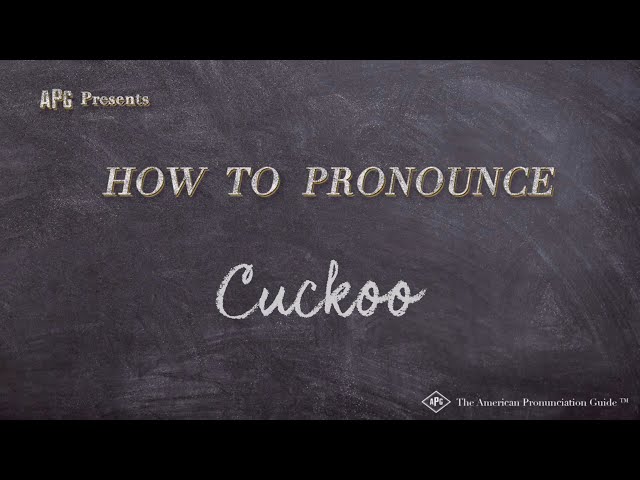 cuckoo pronunciation