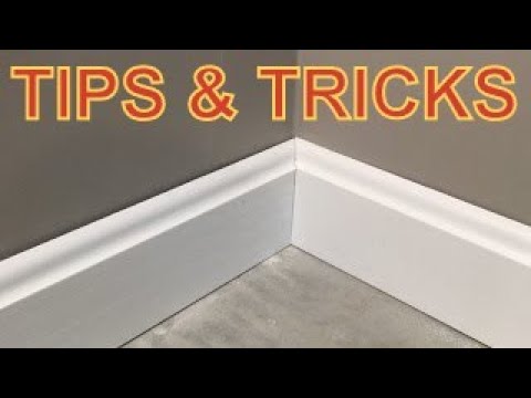 how to cut baseboard angles