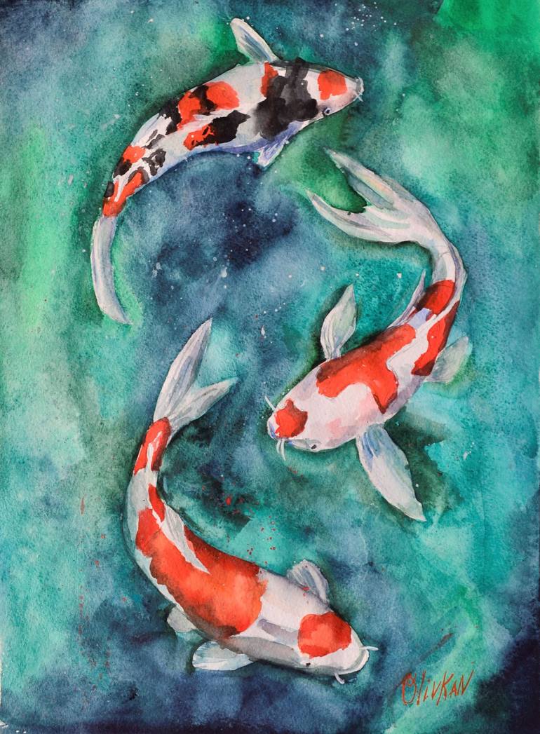 koi fish painting