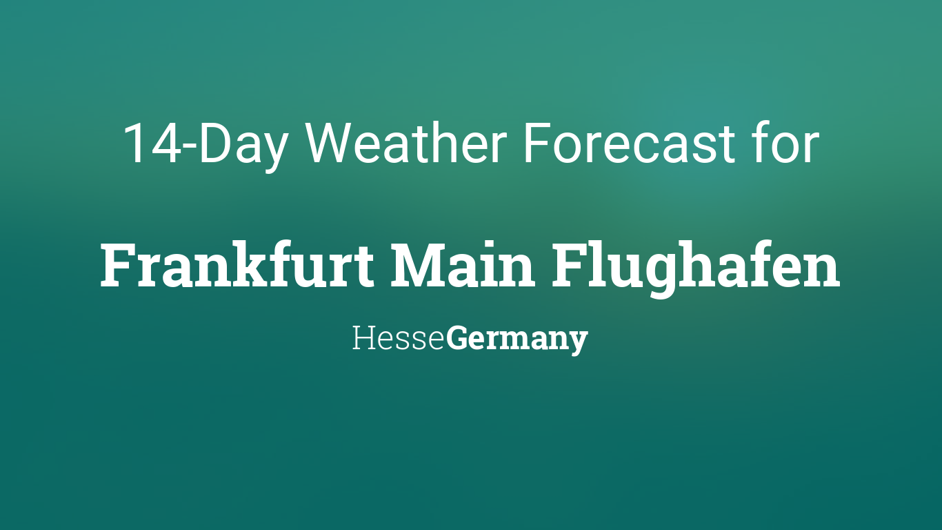 frankfurt weather forecast 14 days