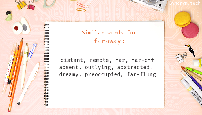 far away synonym