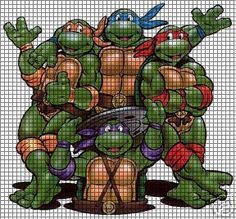 tmnt cross stitch pattern