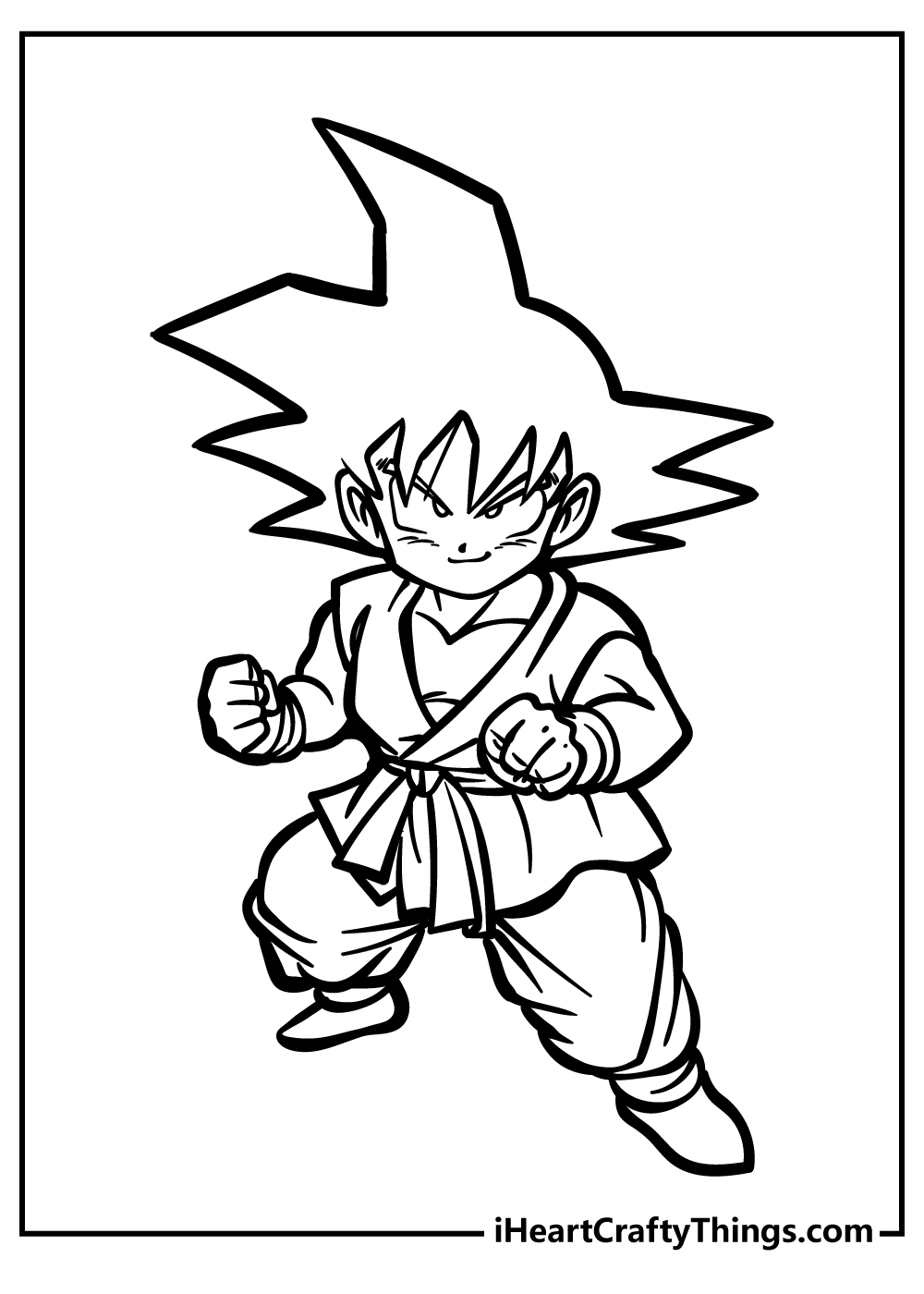 coloring sheets dragon ball z