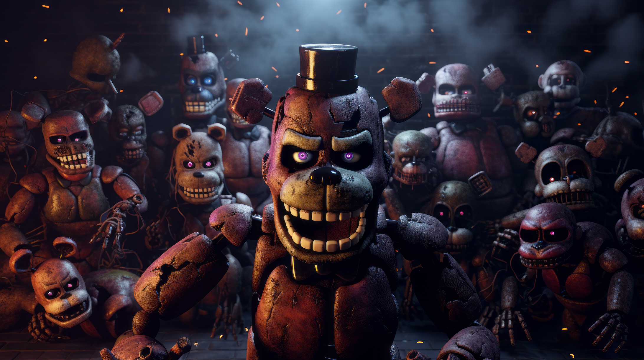 five nights at freddys wallpaper scary