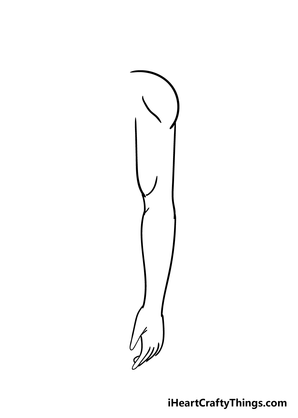 how to draw a human arm