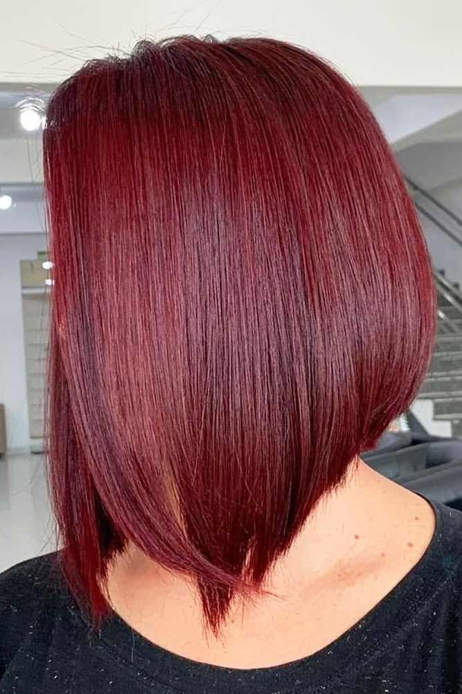 red hair bob haircut