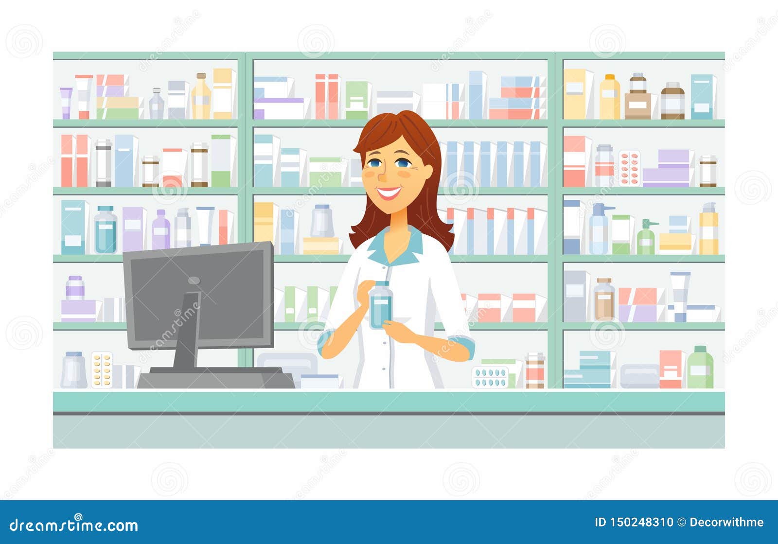 cartoon pictures of pharmacy