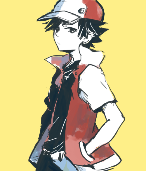 pokemon trainer red art