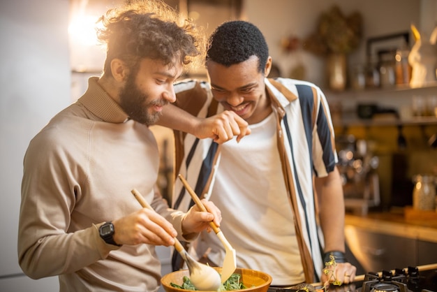 2 man cooking