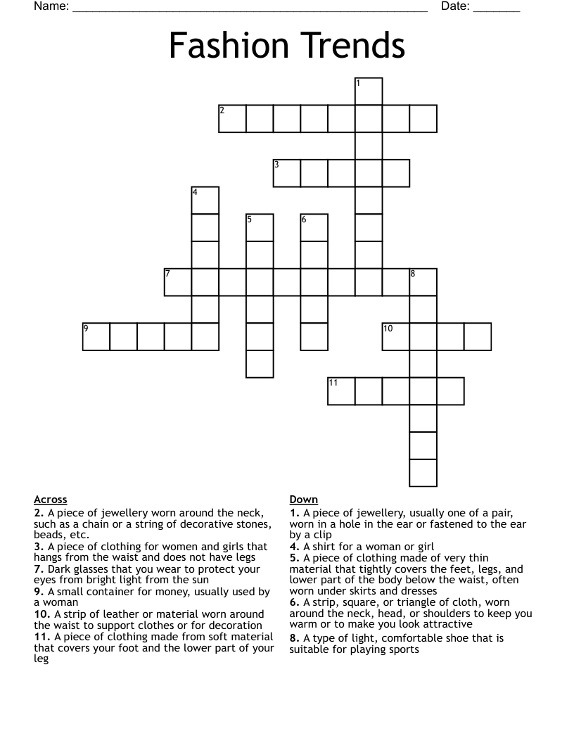 thin material crossword