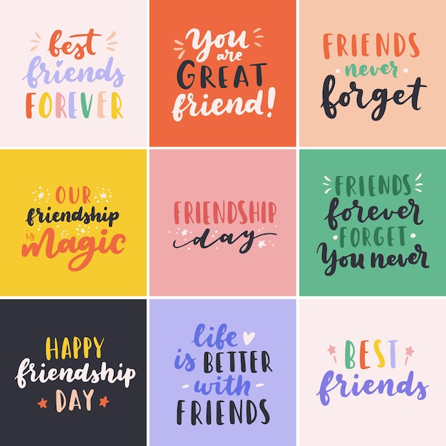 unique friendship quotes calligraphy