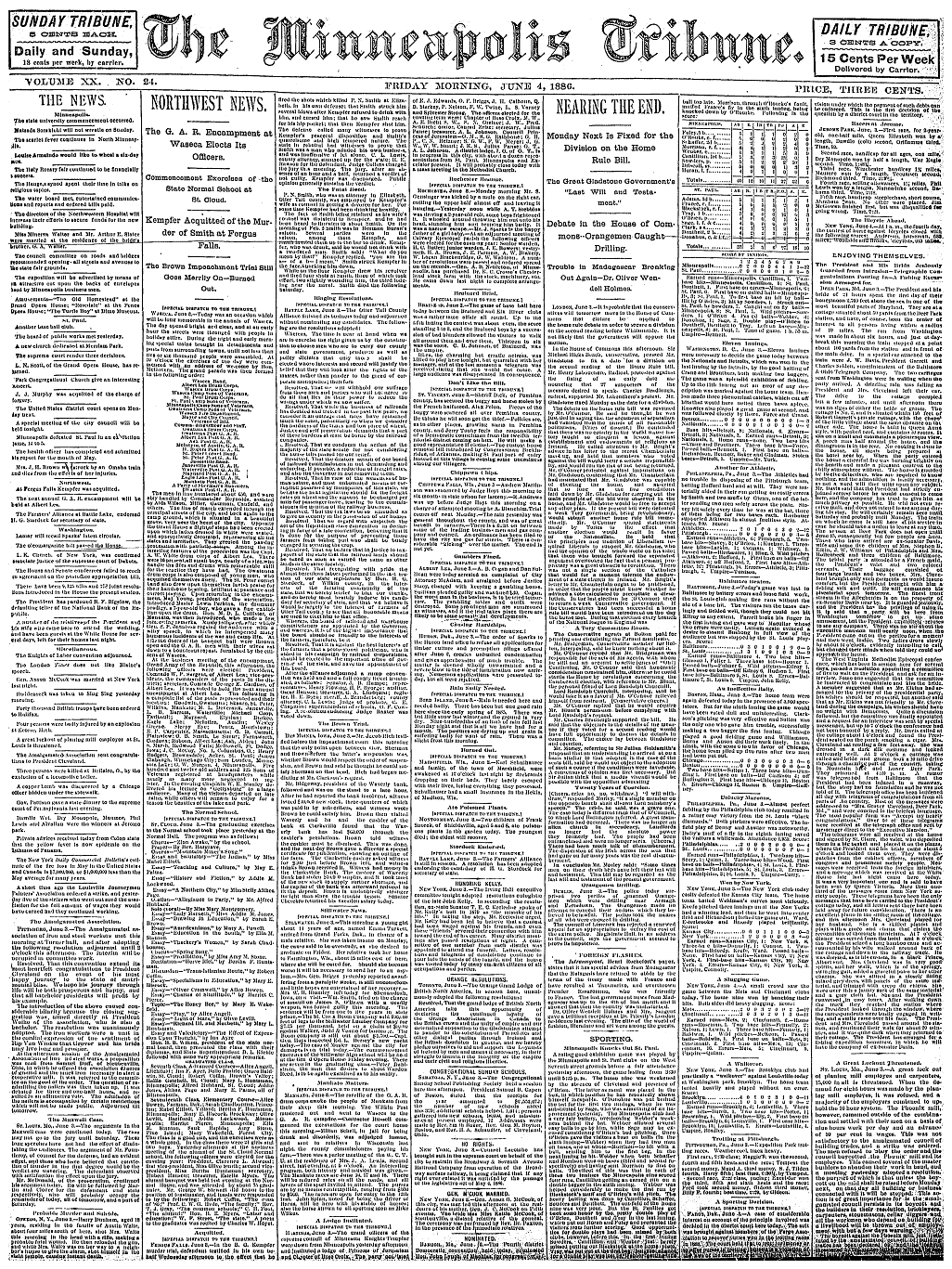 minneapolis tribune newspaper