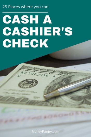 can you cash a cashiers check at walmart