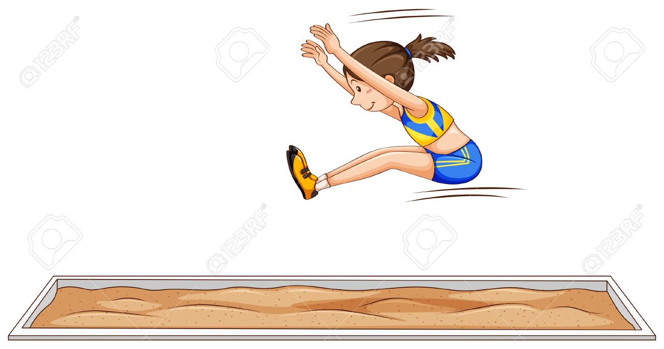 long jump clipart