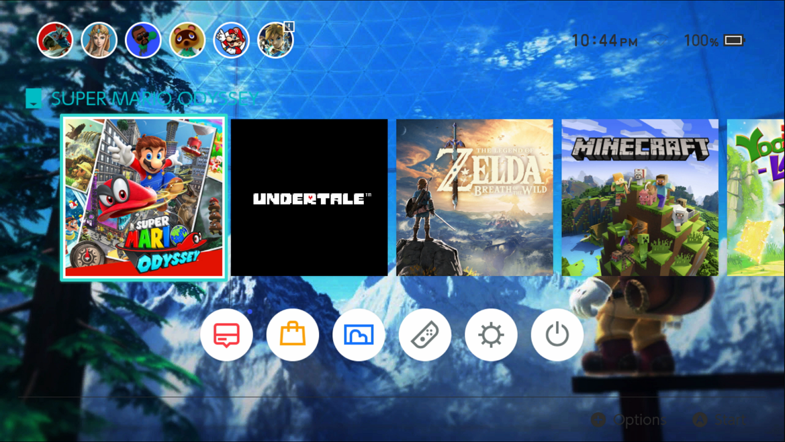 themes on nintendo switch