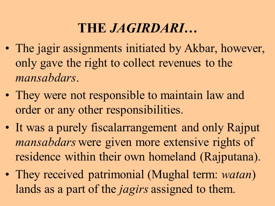 jagir meaning in history