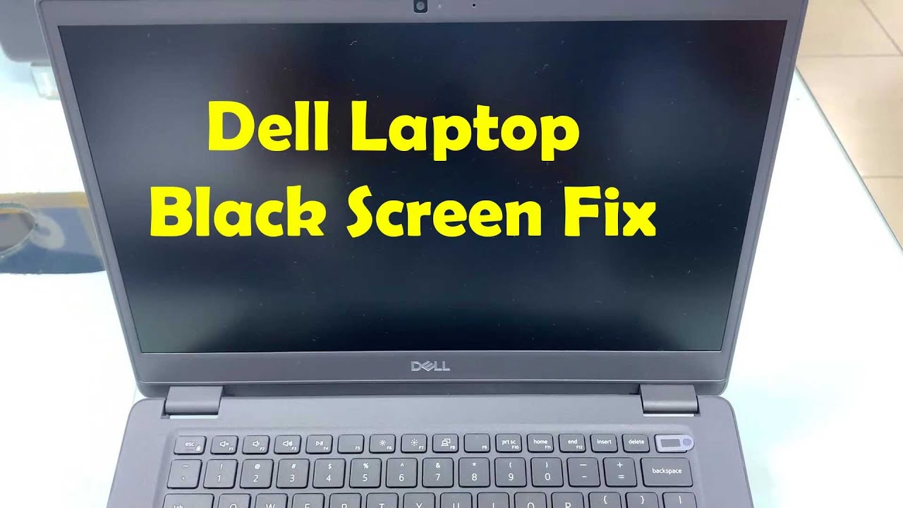 dell laptop black screen