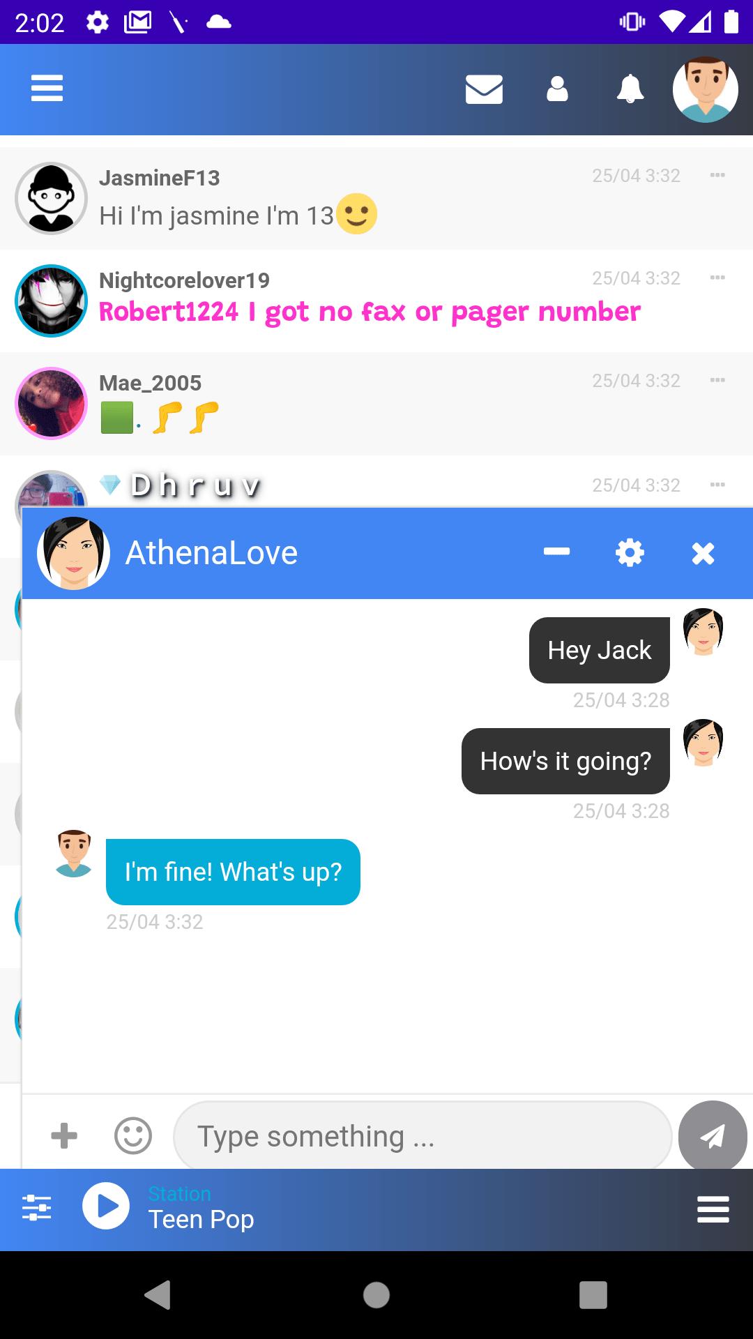 teen chat ave