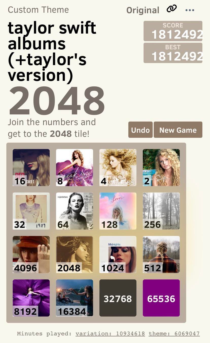 2048 taylor swift albums