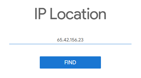 whois ip location map