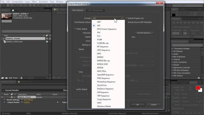 how to save adobe after effects as mp4