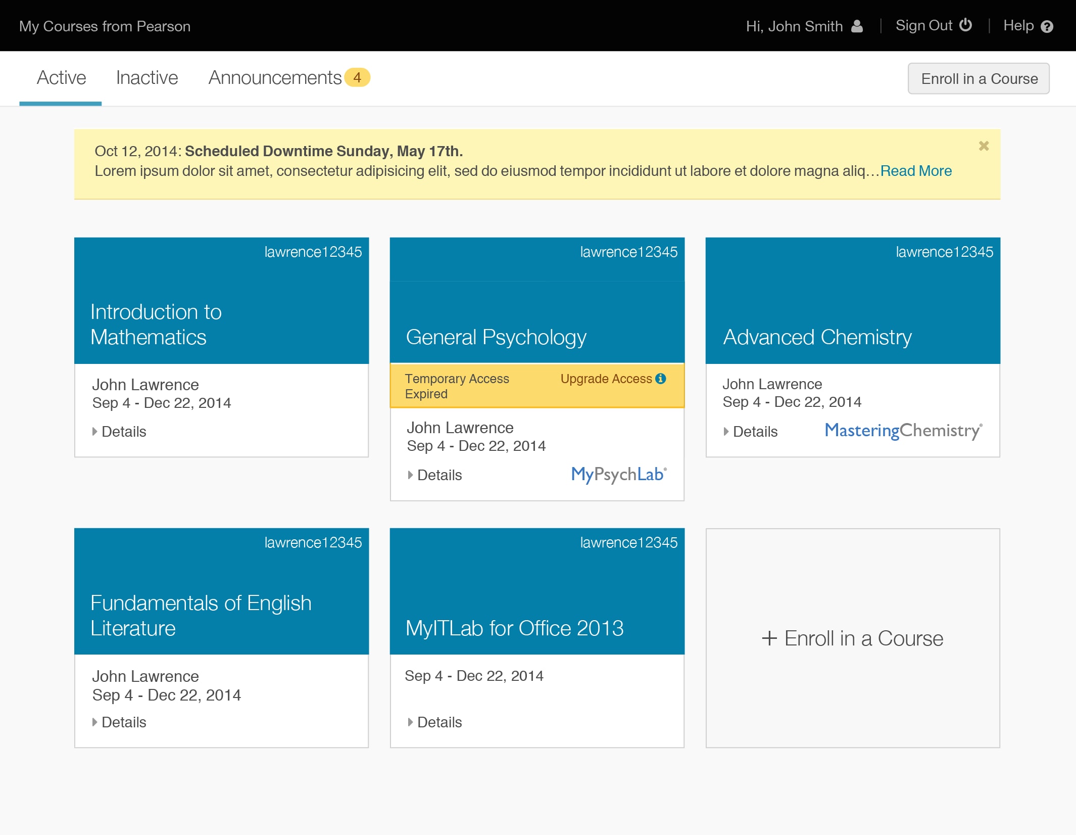 pearson mylab login