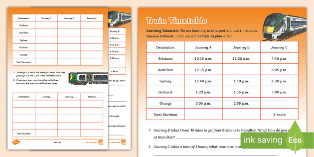 c train schedule times