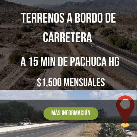 terrenos de 50 mil pesos en pachuca