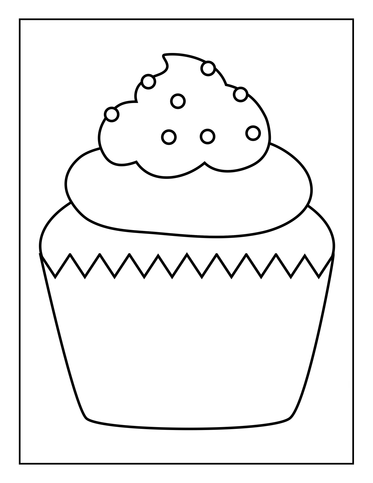 cupcake coloriage