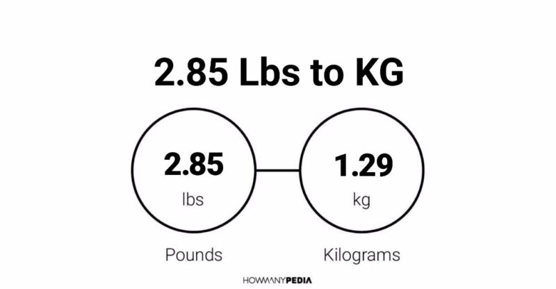 2.85 kg to pounds