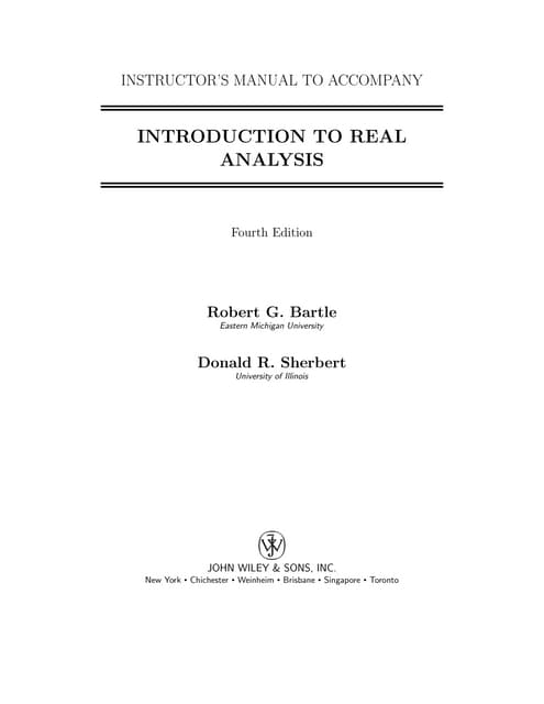 elements of real analysis bartle pdf