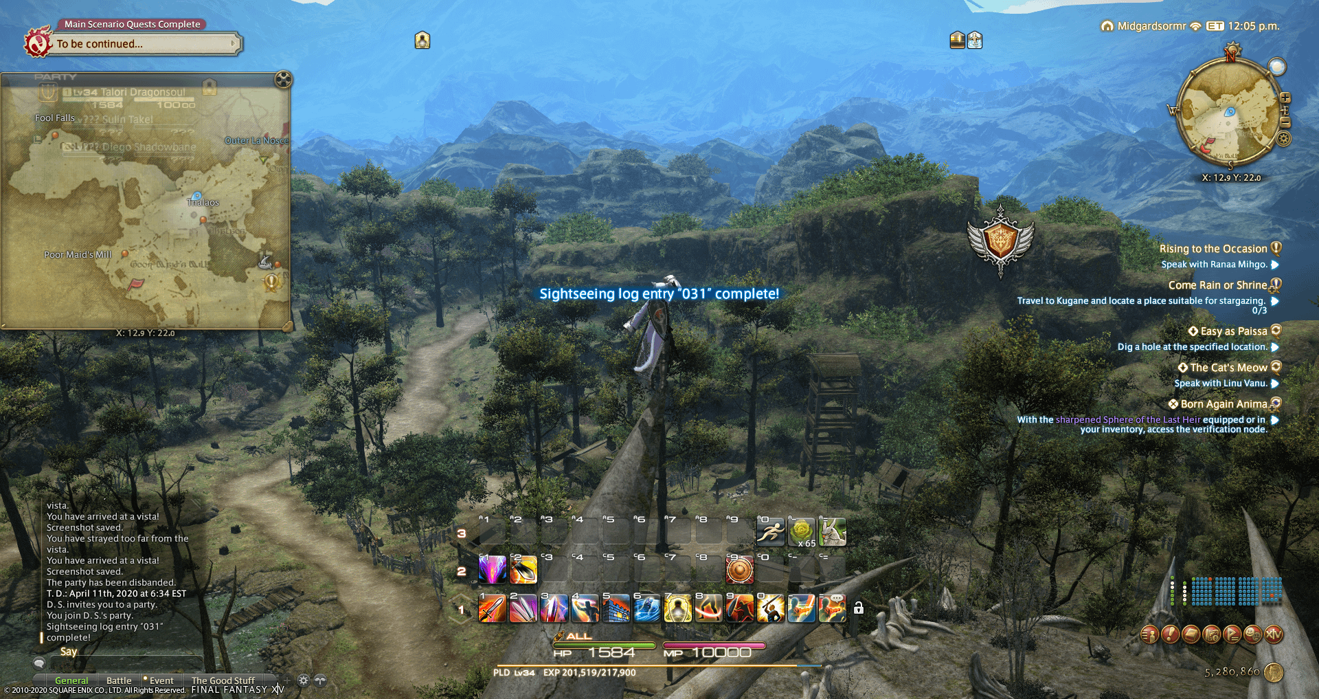 sightseeing logs ffxiv