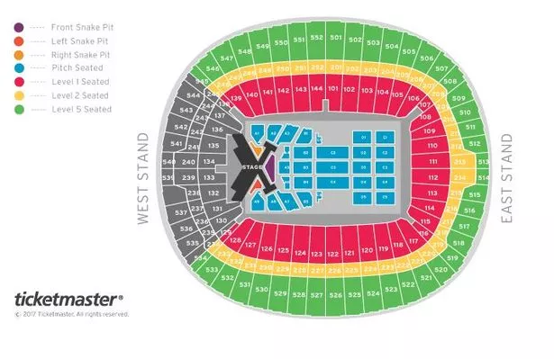 wembley stadium taylor swift seating plan