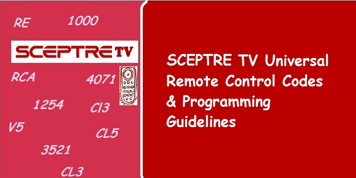 3 digit code for sceptre tv