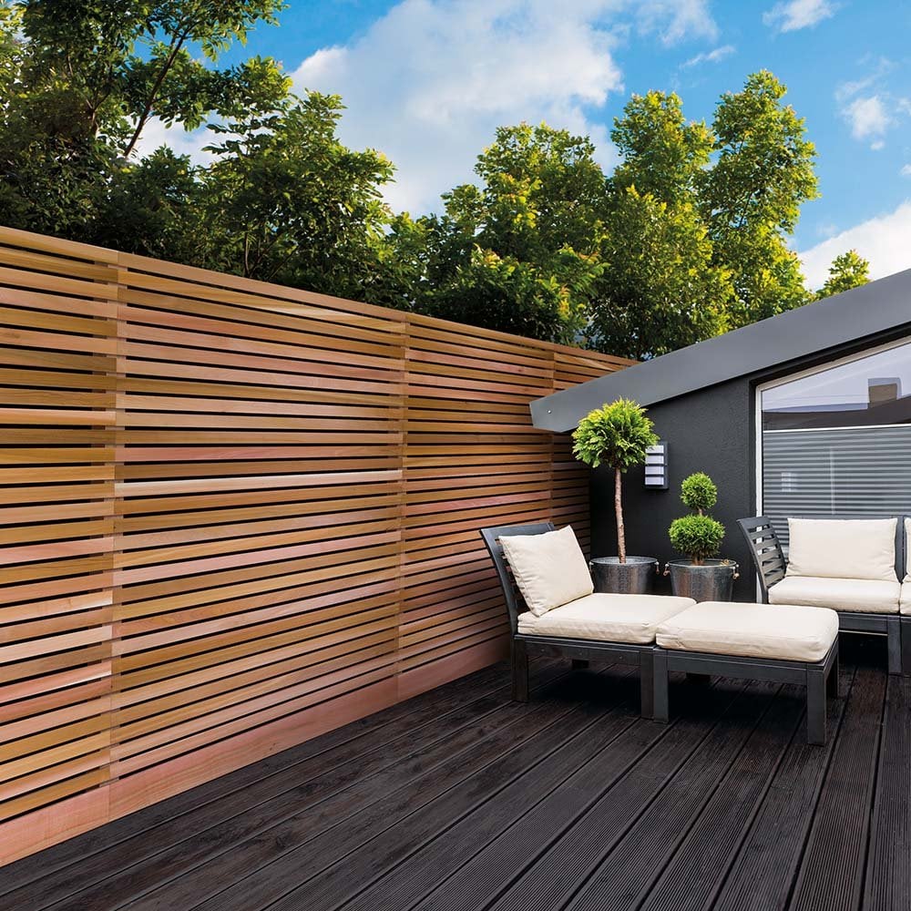 cedar fence slats