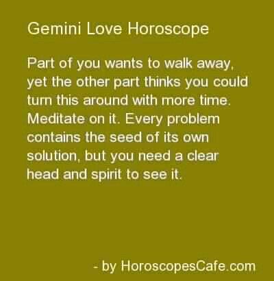 gemini daily love horoscope