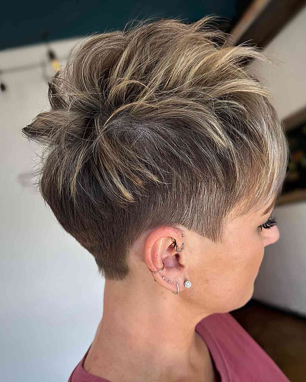 tapered undercut undercut edgy pixie cut