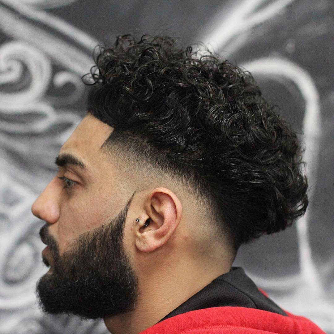 curly mid taper