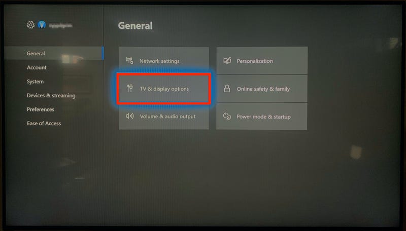 how to change the screen size on xbox one