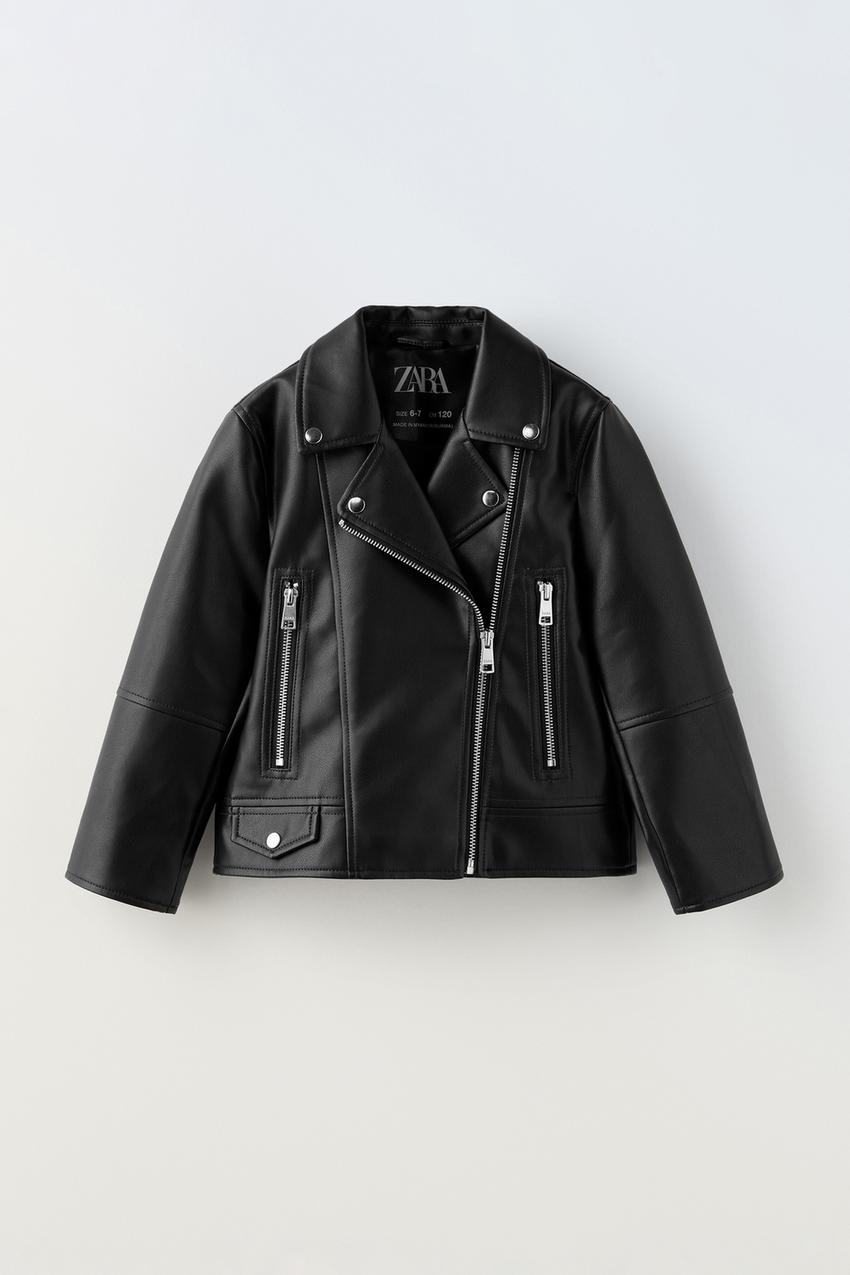 zara mens leather biker jacket