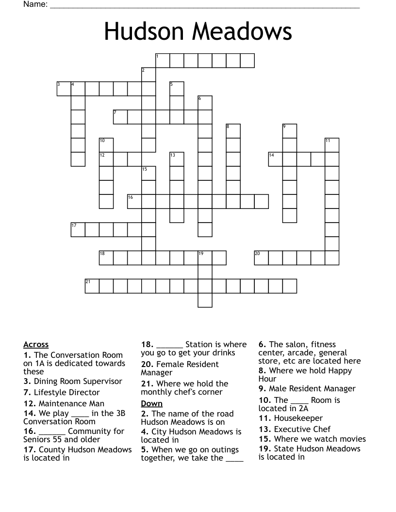 meadow crossword